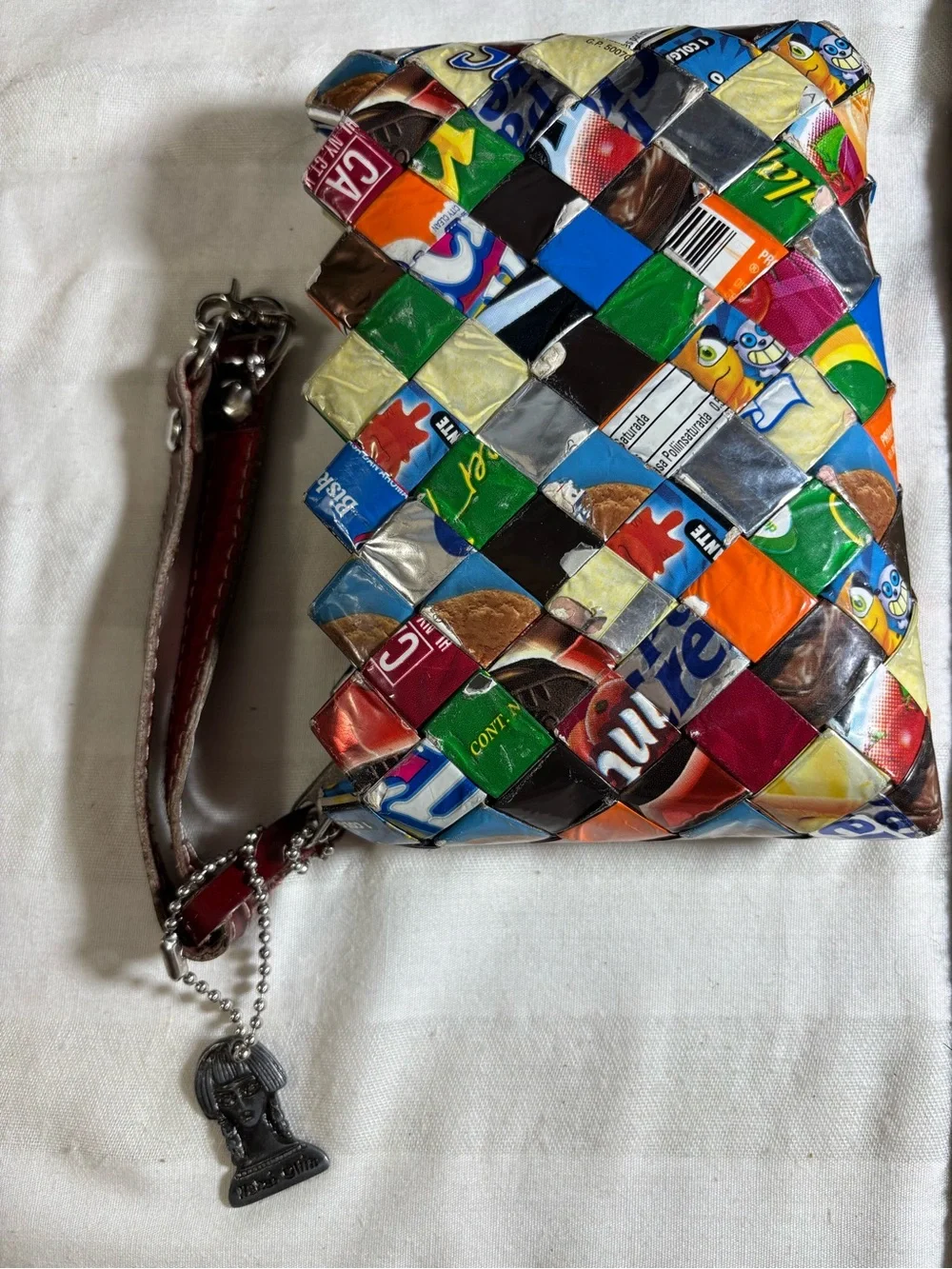 Nahui Ollin Candy Foil Wrapper Purse Clutch Rossy Cheeks NWOT